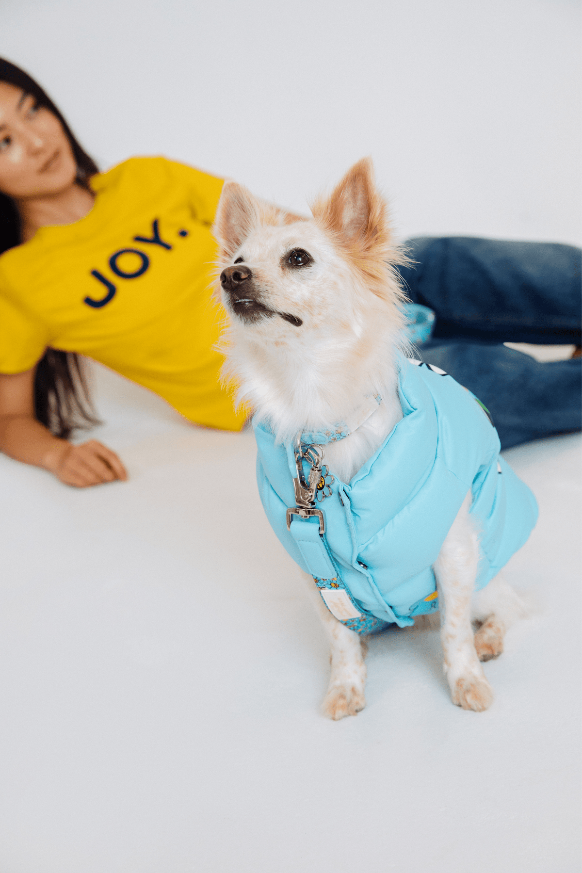 Hattie Stewart x Marc Jacobs x maxbone Light Blue Puffer Vest