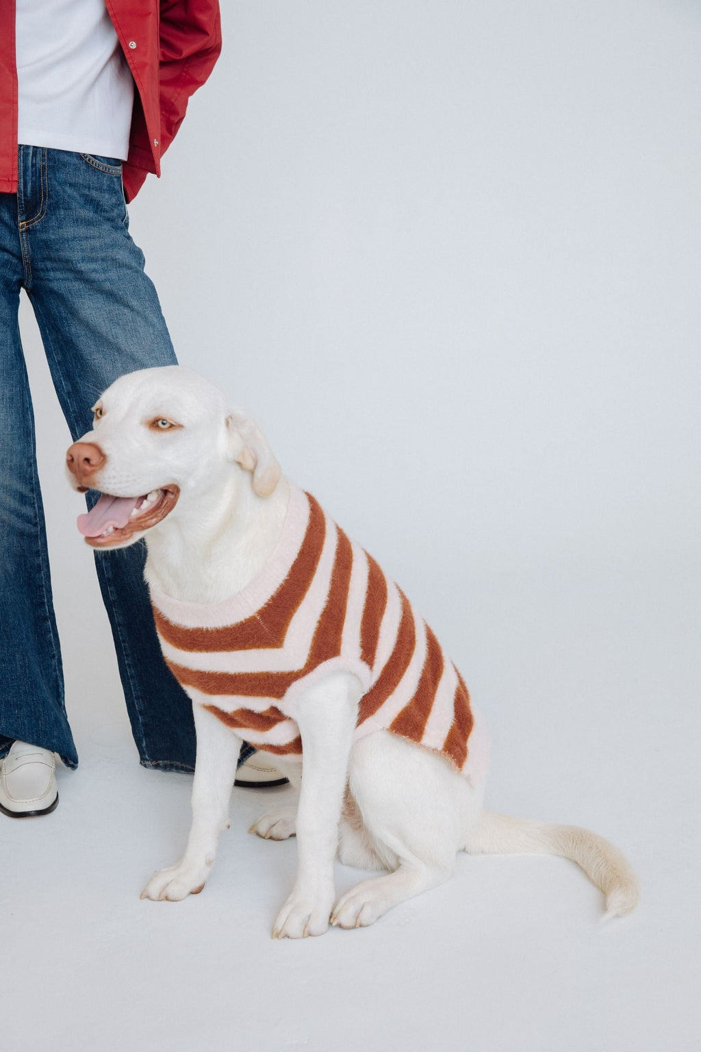 Striped Fuzzy Jumper